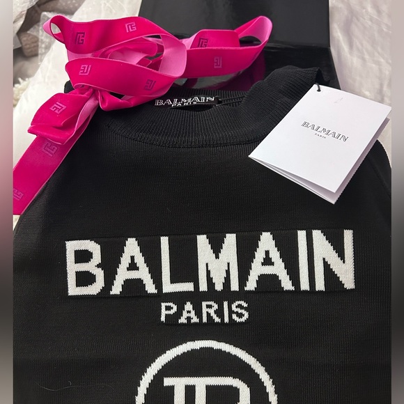 Balmain Tops - Authentic BALMAIN Knit Detail Tank